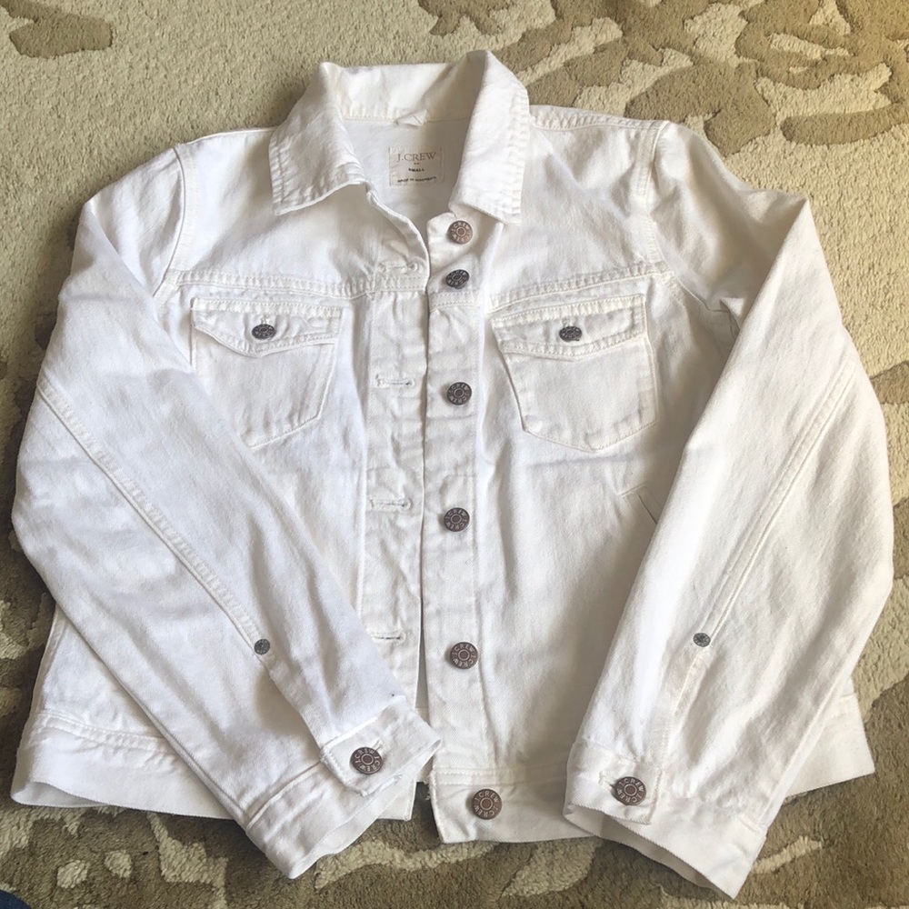 J.Crew ivory jean jacket